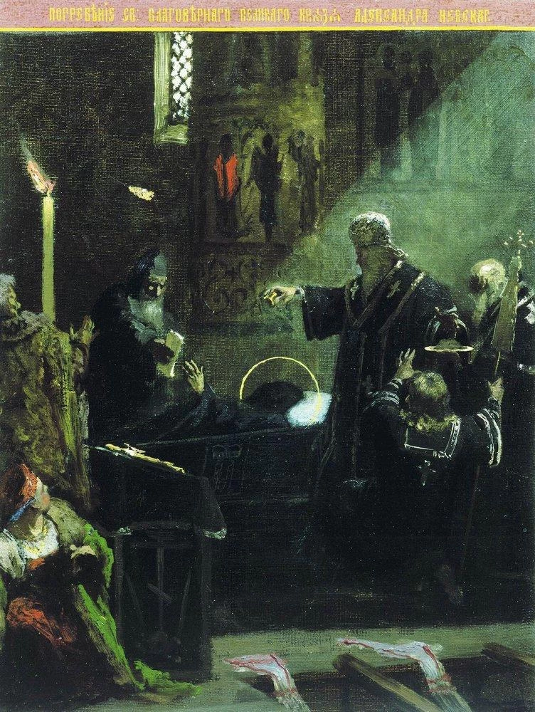 Henryk Siemiradzki - Sepoltura di Alexander Nevsky